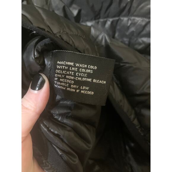 Black Rivet Black Zip Up Waterproof Jacket Size Medium - Picture 6 of 10